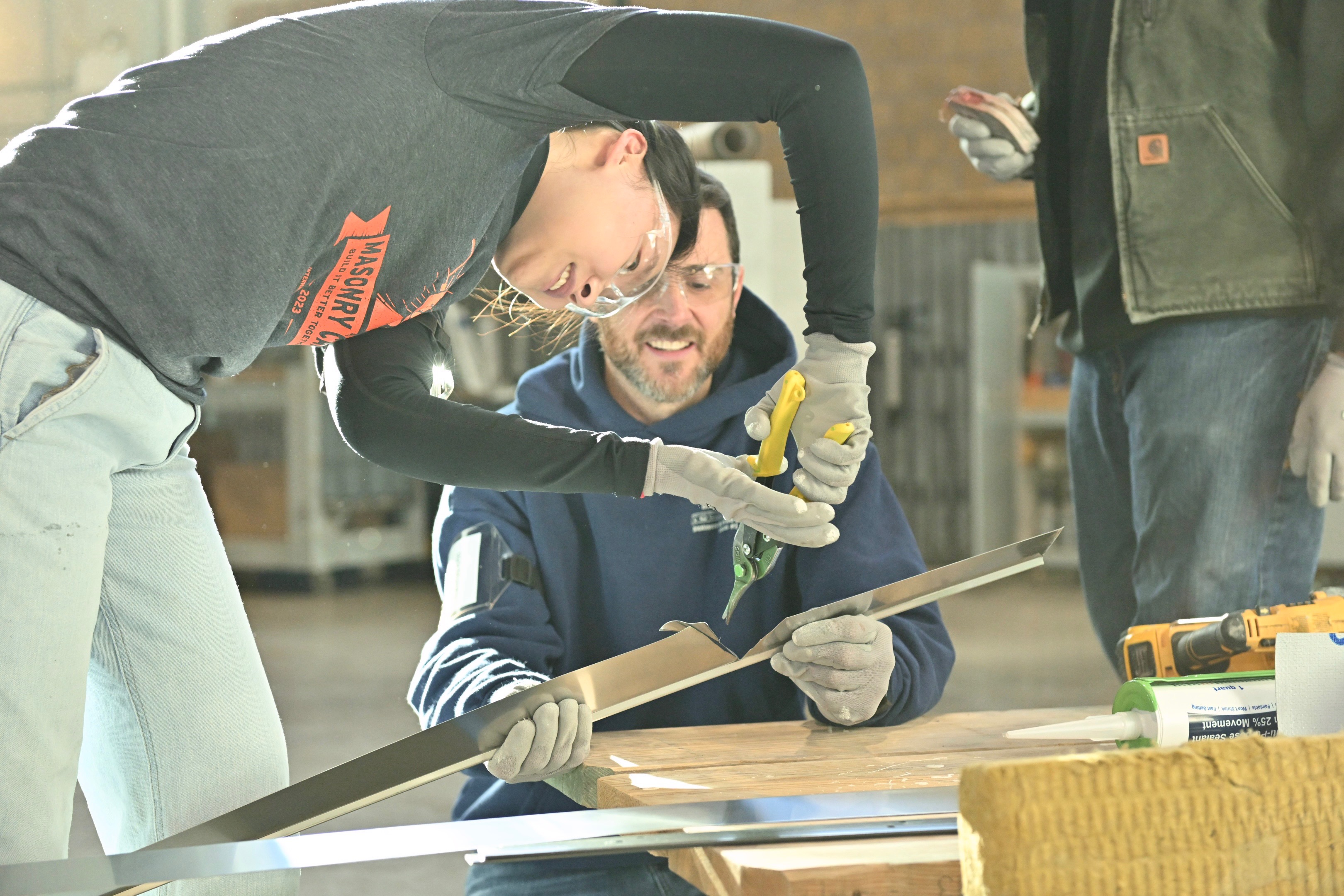 Young Architects and BAC Craftworkers Inspire One Another at Masonry Camp